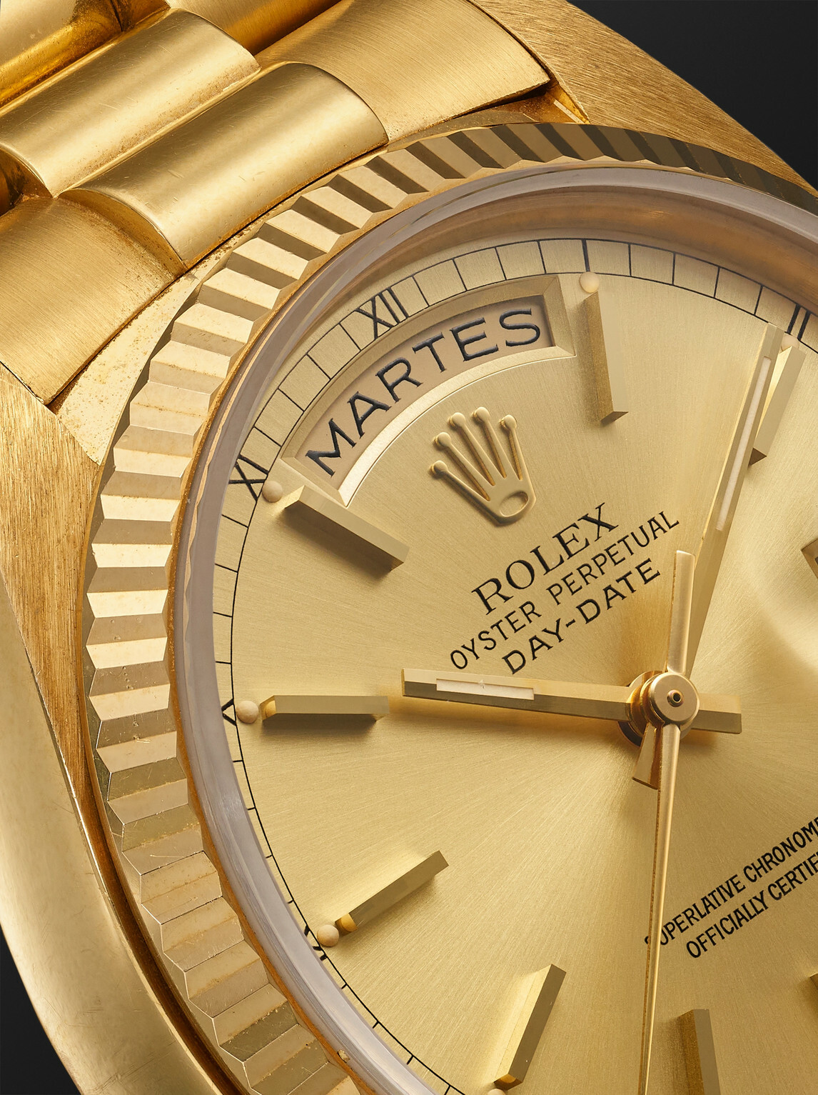 Stephanie Windsor - Pre-Owned 1987 Rolex Oyster Perpetual Day-Date Automatic 36mm 18-Karat Gold Watch, Ref. No. 18038
