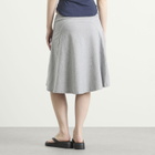 Peachy Den Women's Joni Midi Skirt in Grey Marl