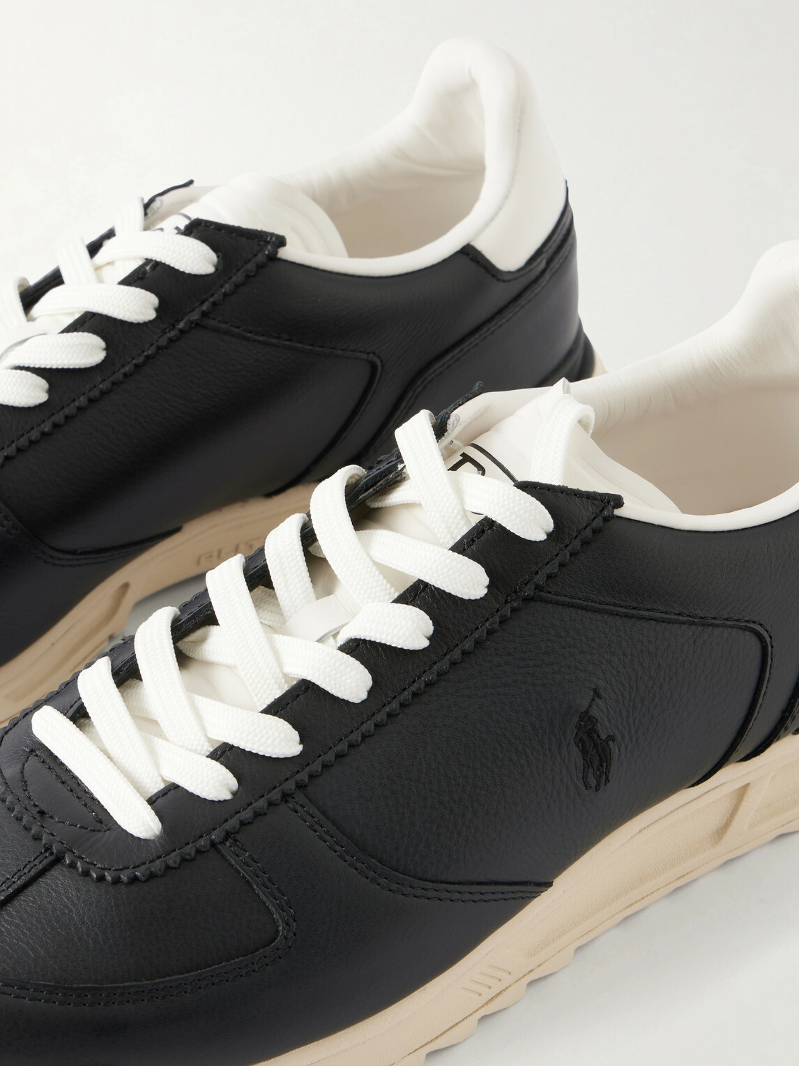 Polo Ralph Lauren - Varick Leather Sneakers - Black