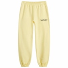 Late Checkout Men's LC Logo Sweat Pants in Yellow
