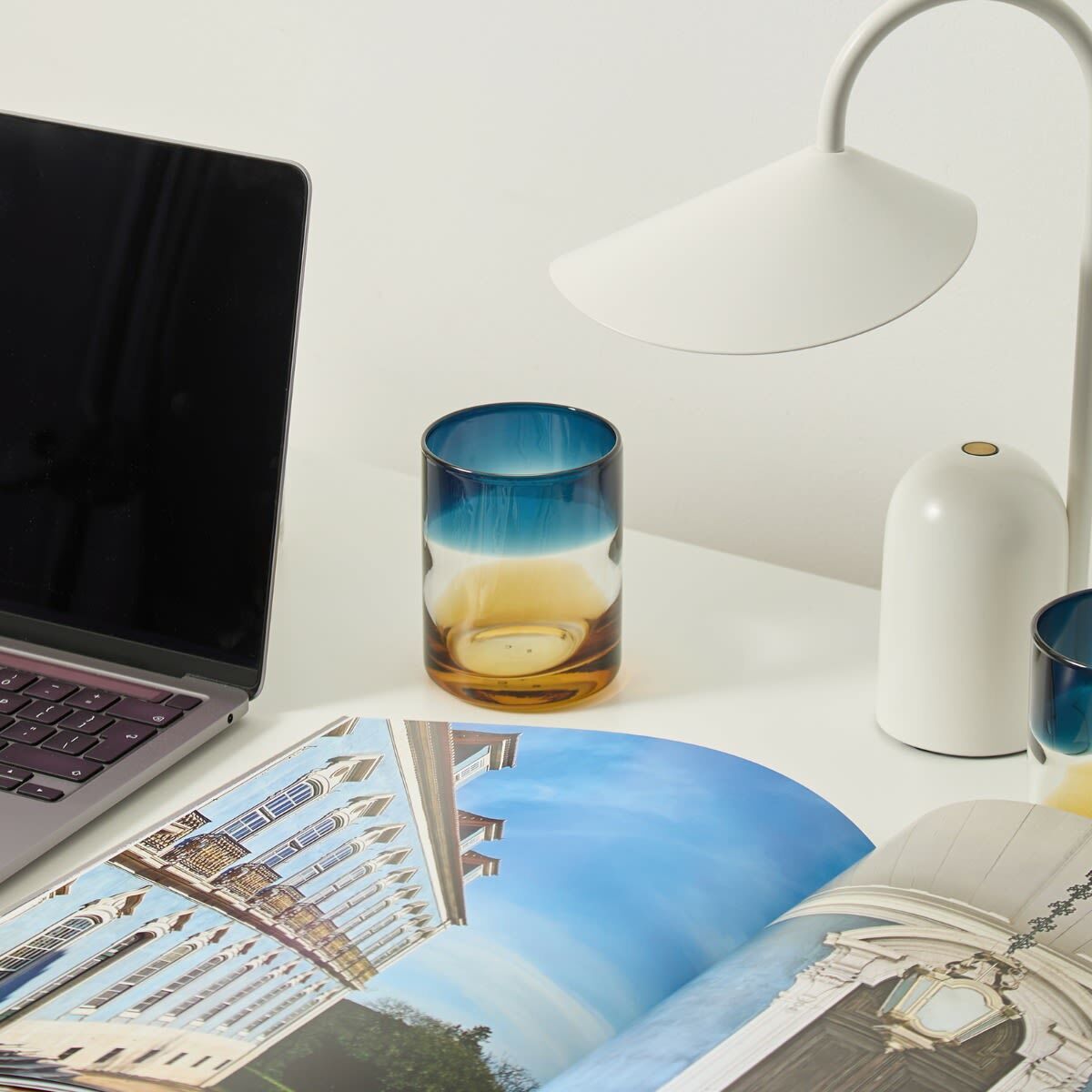 The Conran Shop Ombre Tumblers - Set of 2 in Blue/Amber 