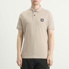 Stone Island Men's Patch Logo Polo in Desert