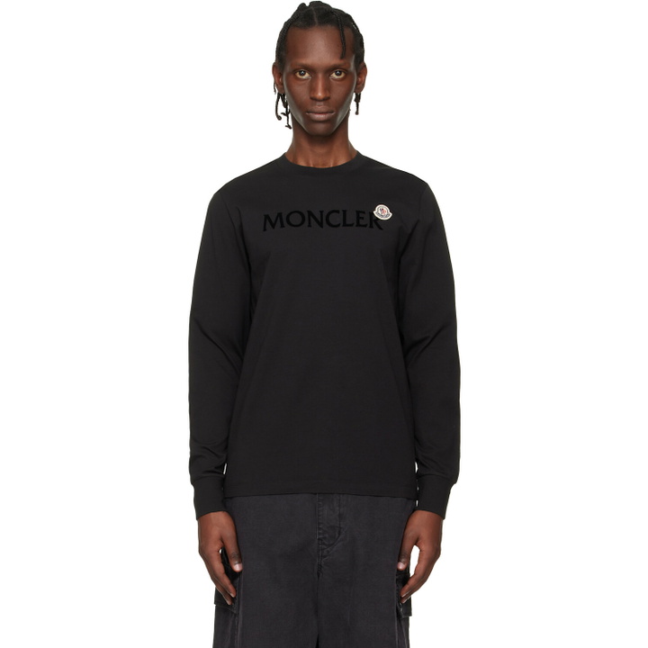 Photo: Moncler Black Logo Cotton Sweatshirt