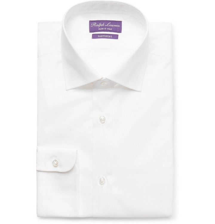 Photo: Ralph Lauren Purple Label - White Aston Cotton-Poplin Shirt - Men - White