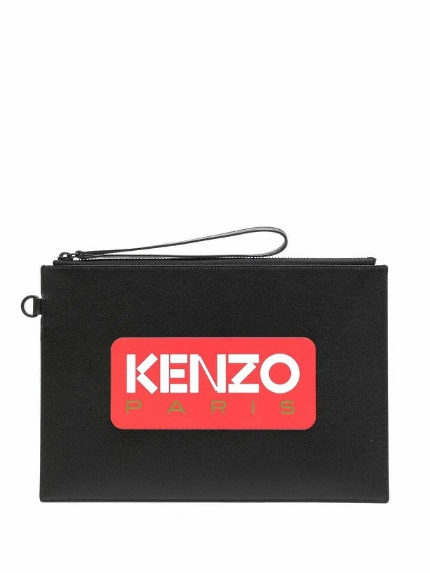 Photo: KENZO - Logo Leather Pouch