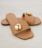 Loewe Pebble leather slides