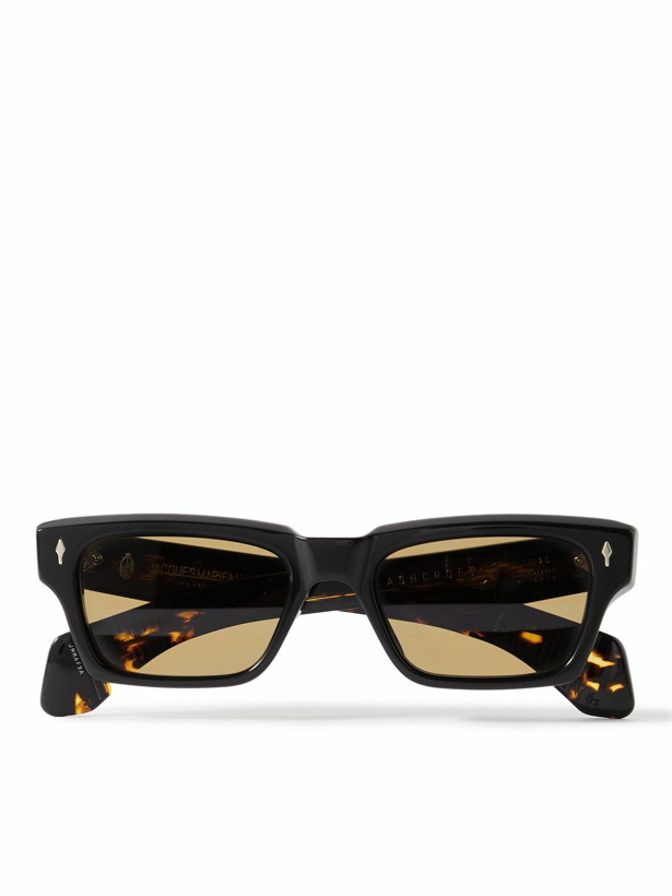 Photo: Jacques Marie Mage - Ashcroft Rectangular-Frame Tortoiseshell Acetate Sunglasses