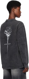 Han Kjobenhavn Gray Rose Long Sleeve T-Shirt