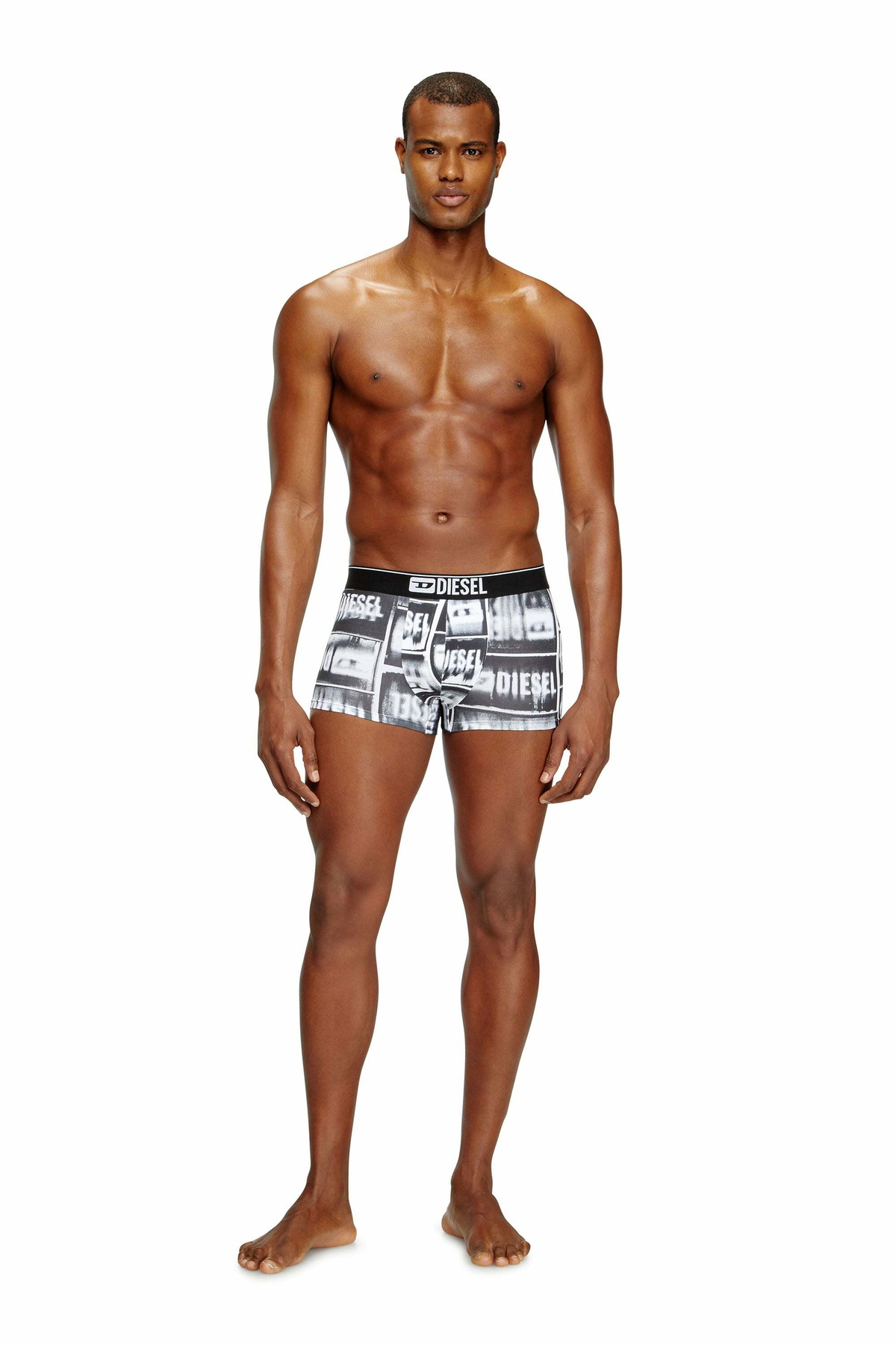 Diesel Three-pack boxer briefs in stretch cotton - Trunks Mens in Multicolor