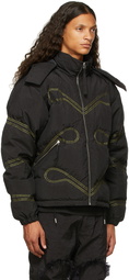 Kanghyuk Black Curtain Airbag Down Jacket