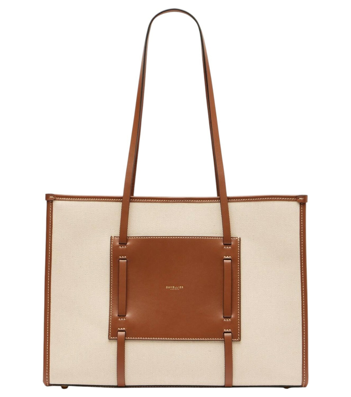 DEMELLIER Midi New York Raffia Tote Bag DeMellier