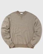 John Elliott Vintage Fleece Crew Brown - Mens - Sweatshirts