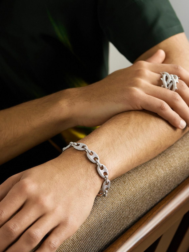 Photo: Alex Moss New York - Amny 14-Karat White Gold Diamond Bracelet - Silver