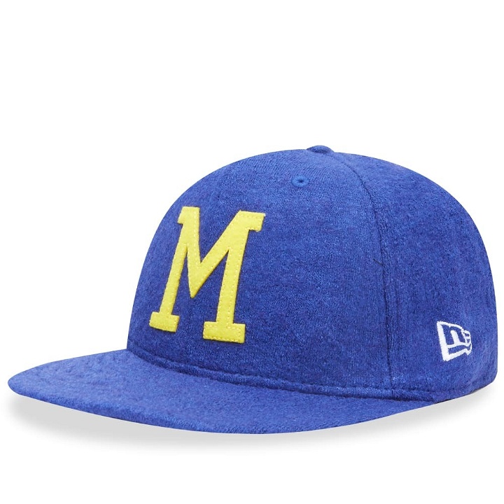 Photo: New Era Milwaukee Brewers Wool 59Fifty Fitted Cap in Blue
