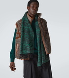 Loewe Anagram wool and cashmere scarf