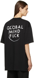 VETEMENTS Black 'Global Mindfuck' T-Shirt