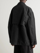 Acne Studios - Ostera Oversized Garment-Dyed Cotton-Ripstop Chore Jacket - Black