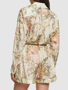 ZIMMERMANN Waverly Silk Printed Shirt Jumpsuit