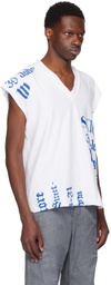 SC103 White Printed T-Shirt