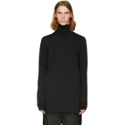 Rick Owens Black Jersey Turtleneck