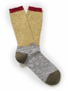 Anonymous ism - Colour-Block Cotton-Blend Socks