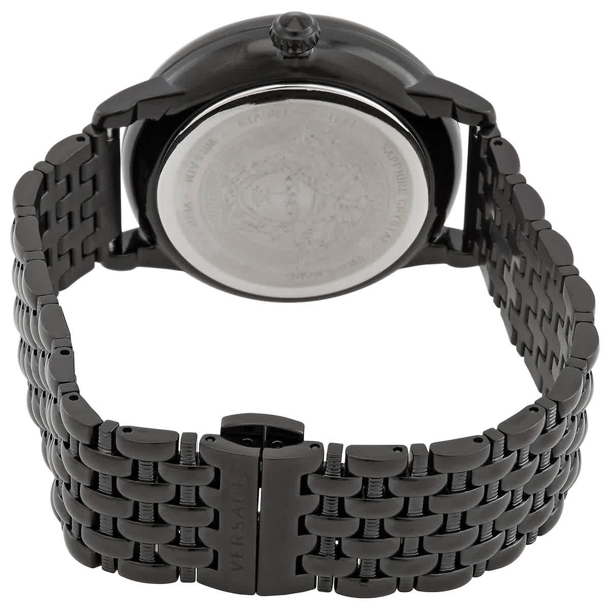 Versace Medusa Diamond Dial Black Watch! New Versace Mens Watches | Direct Luxury main image 4