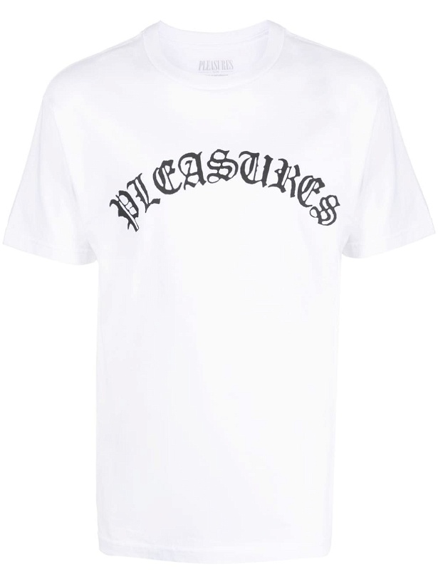 Photo: PLEASURES - Logo Cotton T-shirt