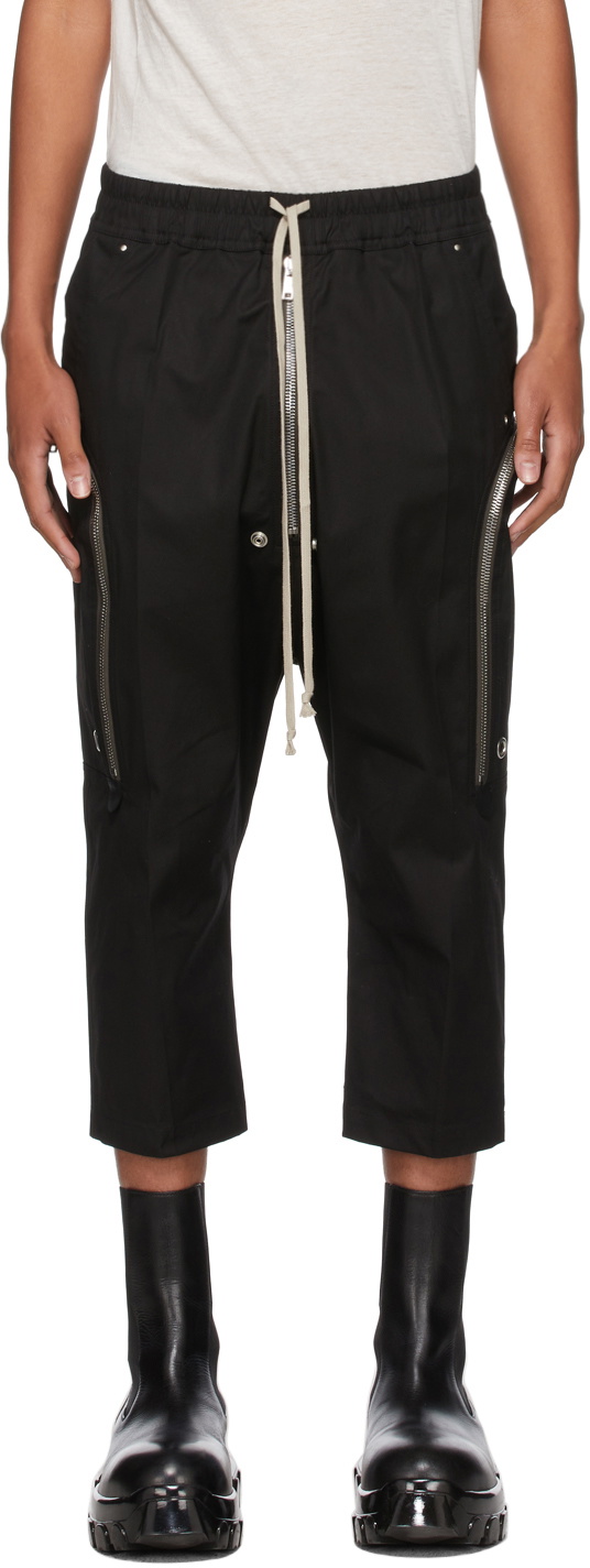 Rick Owens Black Bauhaus Bela Cargo Pants Rick Owens