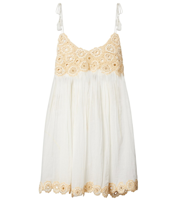 Photo: Ulla Johnson Tula crochet-trimmed cotton beach dress