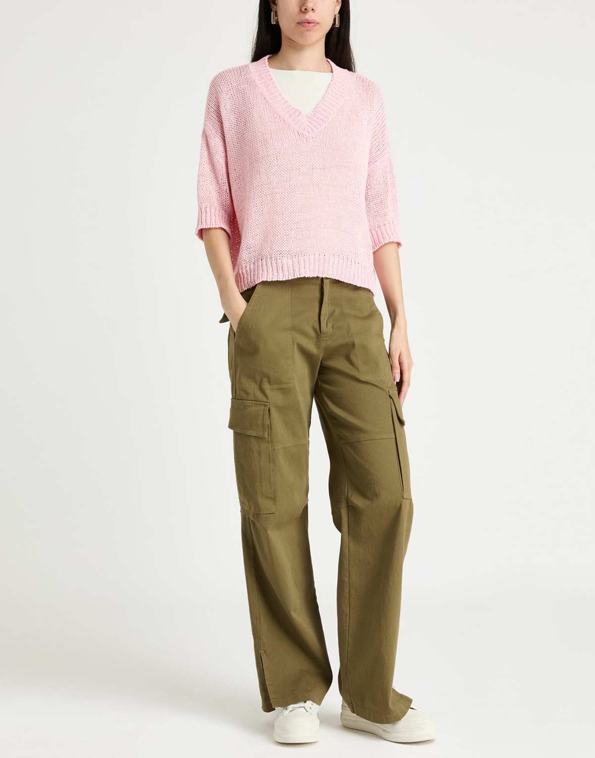 Roberto Collina Womens Sweater in Pink