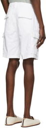 Brunello Cucinelli White Cargo Bermuda Shorts