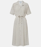 Prada Polka-dot silk shirt dress