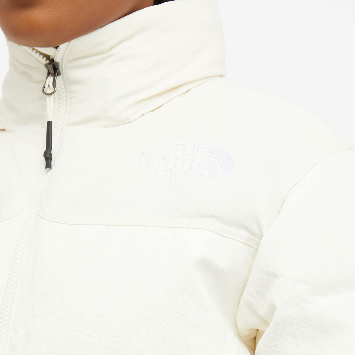 The North Face Women's 92 Ripstop Nuptse Jacket in White Dune The