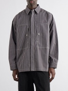 COMME DES GARÇONS HOMME - Checked Cotton-Shell Overshirt - Black