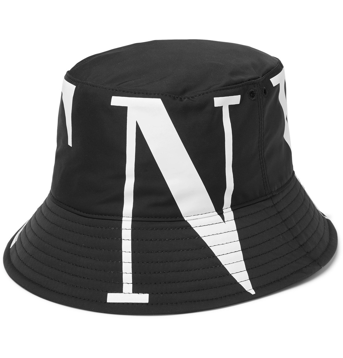 Valentino - Valentino Garavani Logo-Print Canvas Bucket Hat