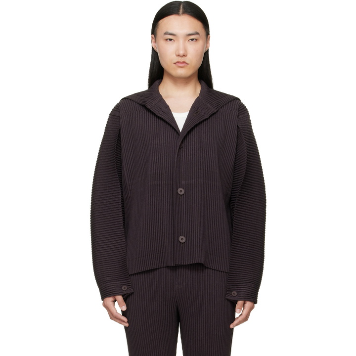 Photo: HOMME PLISSÉ ISSEY MIYAKE Brown Linen Like Jacket