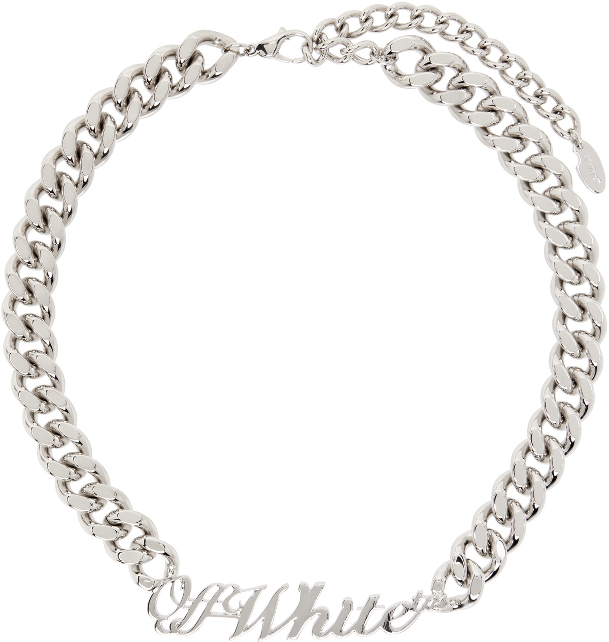 Off-White Silver & Gold Bicolor Arrow Necklace Off-White