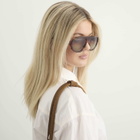 Prada Eyewear C05S Sunglasses in Striped Oak/Green 