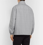 Club Monaco - Reversible Matte-Shell and Prince of Wales Checked Woven Track Jacket - Gray