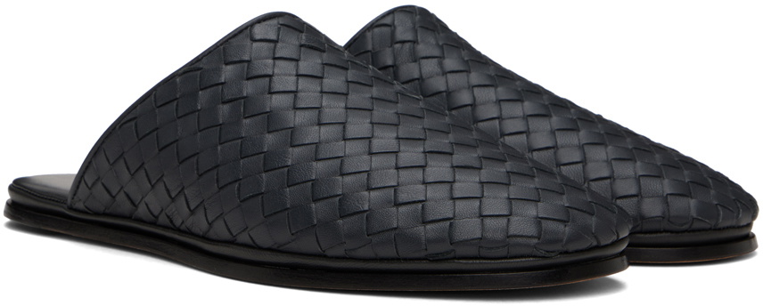 Bottega Veneta Gray Sunday Slippers Bottega Veneta