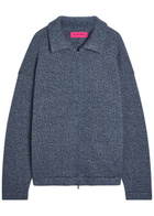 The Elder Statesman Hunter Zip-through Cashmere Jacket Blue