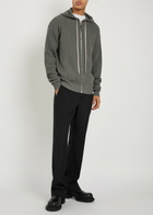 Rick Owens Hooded Wool Jumper Brown