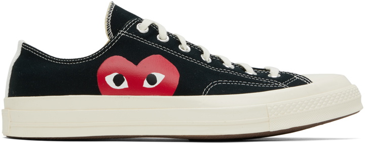 Photo: COMME des GARÇONS PLAY Black & White Converse Edition PLAY Chuck 70 Low-Top Sneakers