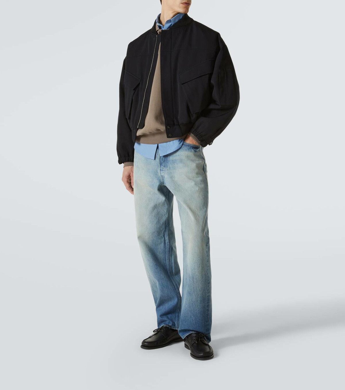 Auralee Padded wool gabardine blouson Auralee