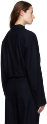 LE17SEPTEMBRE Navy Cropped Shirt