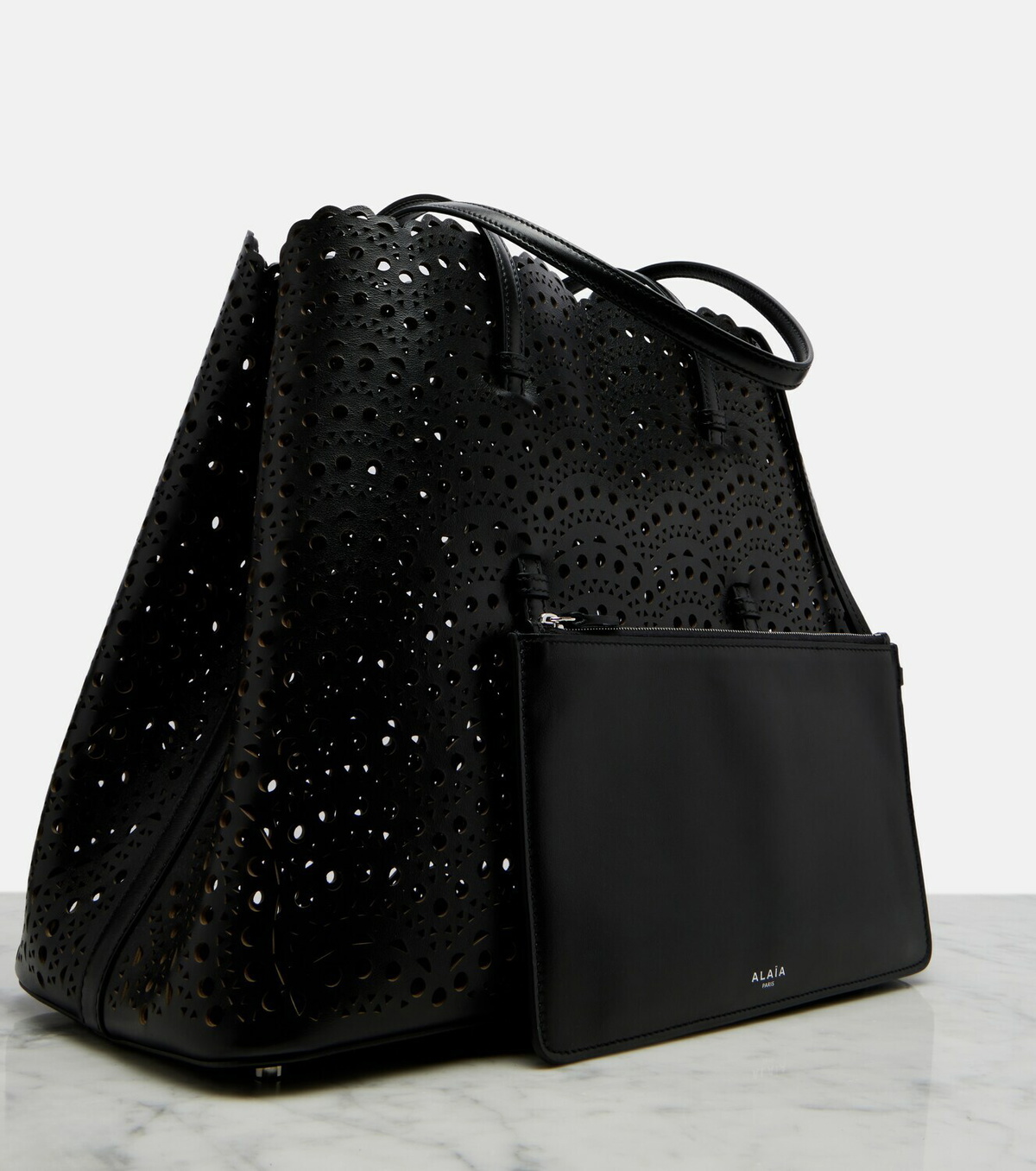 Alaïa Mina 37 Vienne leather tote bag