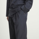 Carter Young Men's Double Pleated Trouser in Midnight