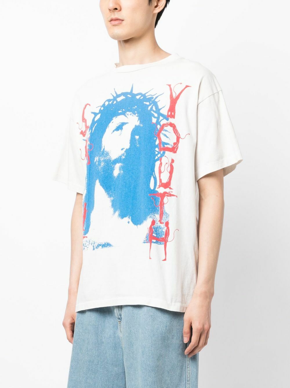 SAINT MXXXXXX - Saint Youth Printed Cotton T-shirt SAINT Mxxxxxx