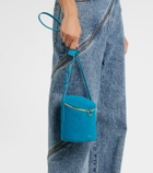 Alaïa La Canette Small suede bucket bag