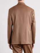 Barena - Double-Breasted Virgin Wool-Gabardine Suit Jacket - Brown